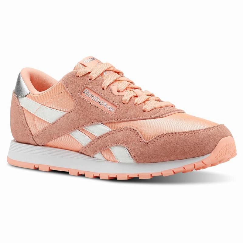 Tenisi Reebok Classic Nylon Fete Portocalii Romania XD2323NV